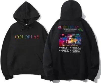 2023 British Pop Band 100 Cotton Hoodie Coldplays Black Fashionable Casual High Quality Printed Comfortable Fit 1 - Coldplay Merch