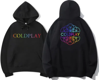 2023 British Pop Band 100 Cotton Hoodie Coldplays Black Fashionable Casual High Quality Printed Comfortable Fit - Coldplay Merch