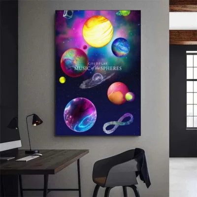 C Coldplay Band Poster Gallery Prints Wall Decals Home Decor Decoration Self Adhesive Living Room Sticker 1 - Coldplay Merch