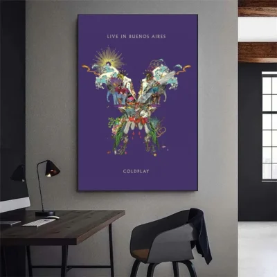 C Coldplay Band Poster Gallery Prints Wall Decals Home Decor Decoration Self Adhesive Living Room Sticker 3 - Coldplay Merch