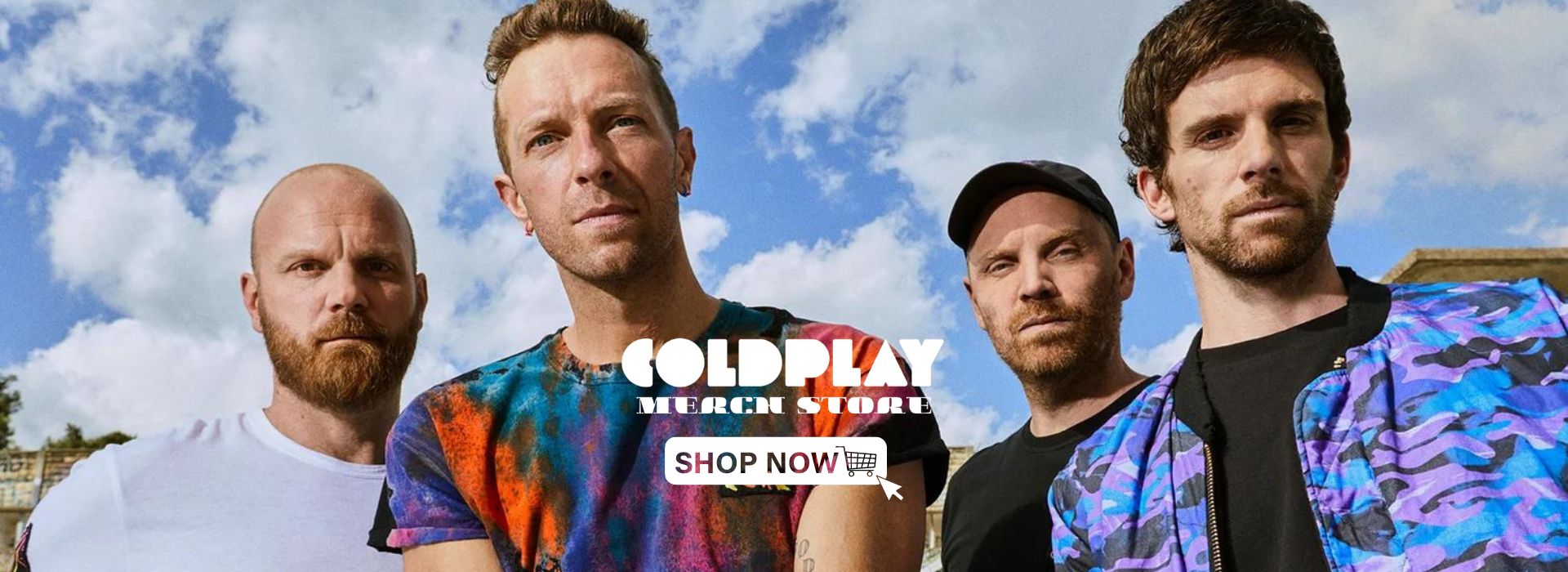 Coldplay Merch Store Banner