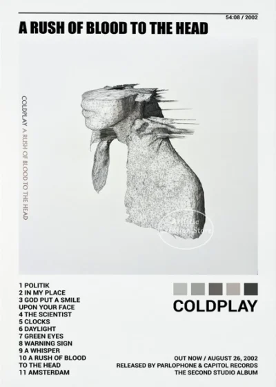 Coldplay Music Album Cover Poster Viva LA Vida Song Lyrics Prints Canvas Painting Wall Art Pictures 11 - Coldplay Merch